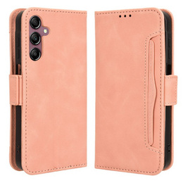 Θήκη με πτερύγιο για Samsung Galaxy A15 4G / 5G, Card Slot, ροζ