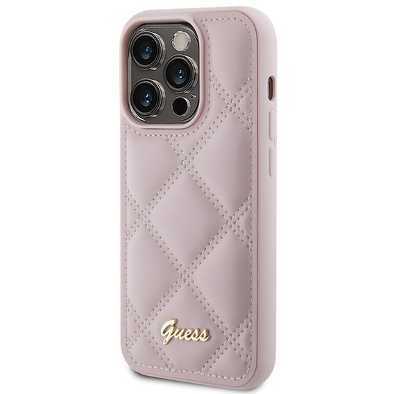 Θήκη Guess Quilted Metal Logo για iPhone 15 Pro