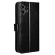 Θήκη με πτερύγιο για CMF Nothing Phone 2 Pro, Crazy Horse Wallet, μαύρη
