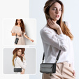 θήκη CASEME για Samsung Galaxy A55 5G, RFID Leather Wallet, με λουράκι ώμου, μαύρη