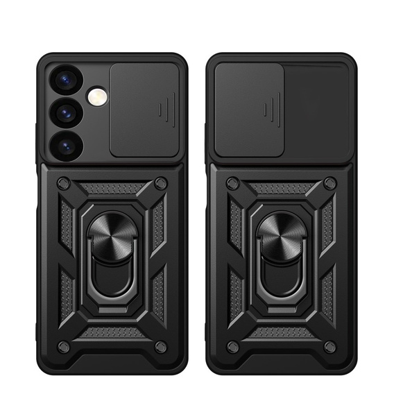 Θήκη για Samsung Galaxy S24+ Plus, CamShield Slide, μαύρο