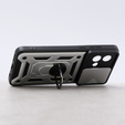 Θήκη για Motorola Moto G84 5G, CamShield Slide, ασημένιο