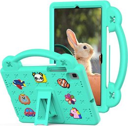 Παιδική θήκη για Samsung Galaxy Tab S6 Lite 10.4 2020/2022 / Tab A7 2020 T500 / T505 / Tab S6 T860/T865, Cute Patterns, με βάση, πράσινη