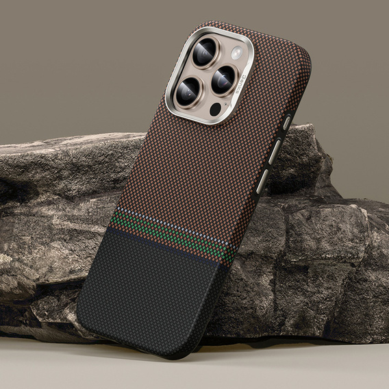 BENKS Kevlar Magnetic Armor Pro Prestige 600D Y065 θήκη για MagSafe με ενεργό κουμπί για iPhone 16 Pro