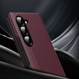 Αναδιπλούμενη θήκη για Samsung Z Fold6 5G, Smart View Wallet, μπορντό