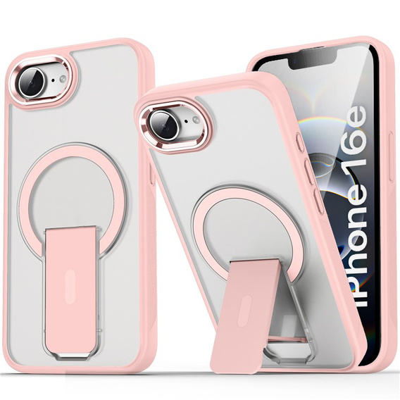 Θήκη για Iphone 16E, Kickstand Matt Case, για MagSafe, ροζ