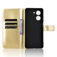 Θήκη με πτερύγιο για Xiaomi Redmi A5, Crazy Horse Wallet, χρυσή