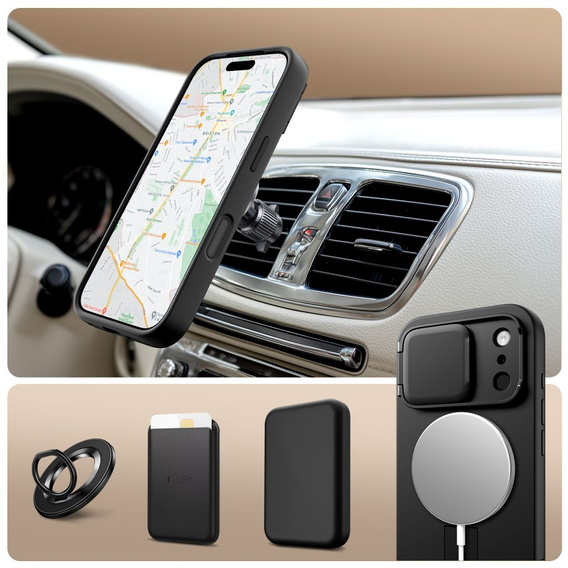 Προστατευτική θήκη Tech-Protect Kevlar Aura με λειτουργία βάσης και MagSafe για iPhone 17 Pro Max