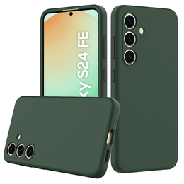 Θήκη για Samsung Galaxy S24 FE, Silicone MagSafe, πράσινη