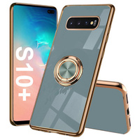 Θήκη για Samsung Galaxy S10+ Plus, Electro Ring, γκρι