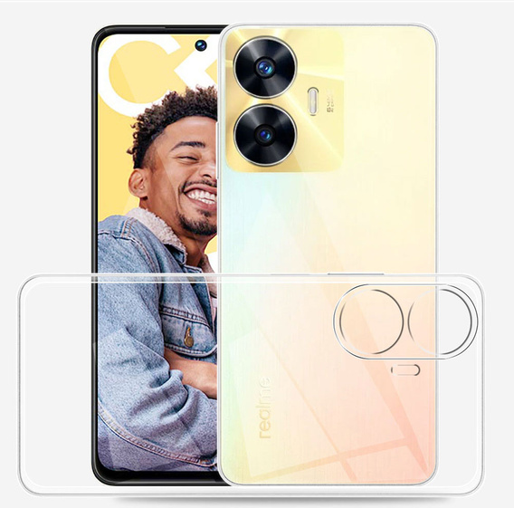Λεπτή θήκη για Realme C55, Slim, διαφανής