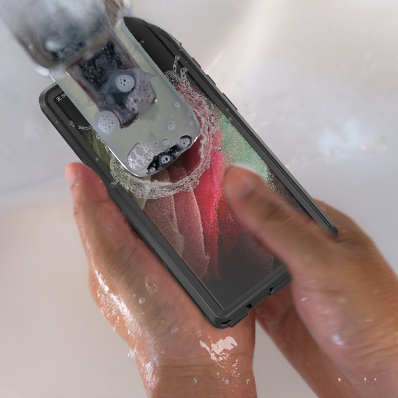Αδιάβροχη θήκη IP68 για το Samsung Galaxy S23 Ultra, μαύρη