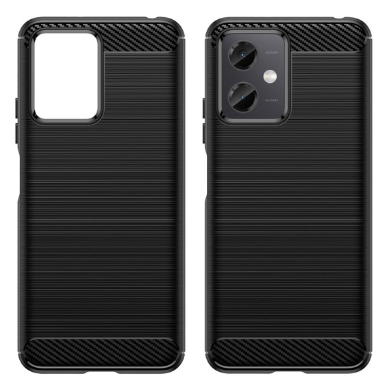 Θήκη για Xiaomi Redmi Note 12 5G / POCO X5 5G, Carbon, μαύρη