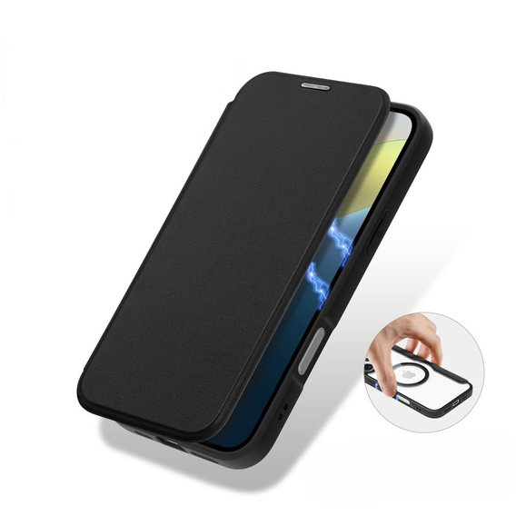 Dux Ducis Θήκη για iPhone 16 Plus, Skin X Pro, MagSafe, μαύρη