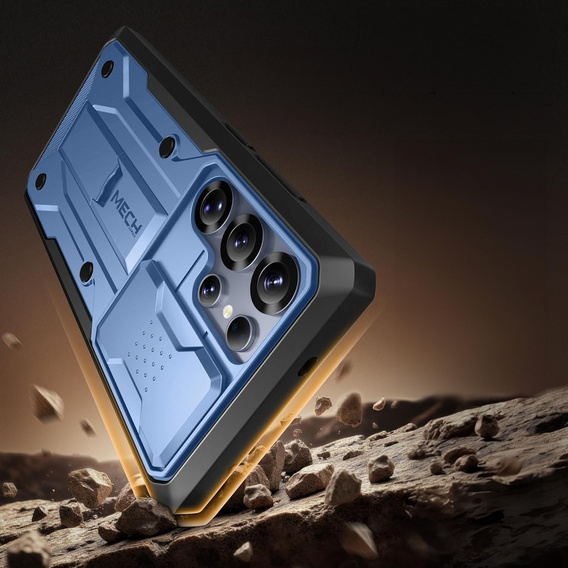 Ανθεκτική θήκη για Samsung Galaxy S25 Ultra – Tongate MECH Series Clip, Μαύρο