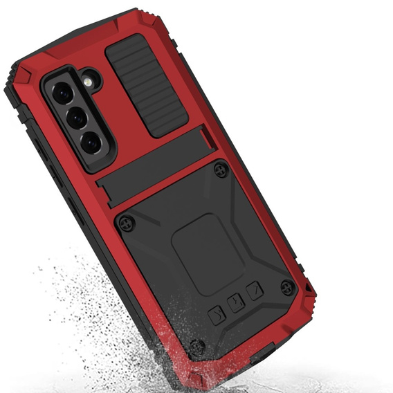 Θήκη για Samsung Galaxy S21 FE, R-JUST, θωρακισμένη, κόκκινη