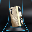 Θήκη για Samsung Galaxy Z Fold 5 5G, Mechanical Legend, χρυσή