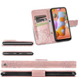 Θήκη με πτερύγιο για Oppo A40 / Oppo A40m, Butterfly, ροζ rose gold