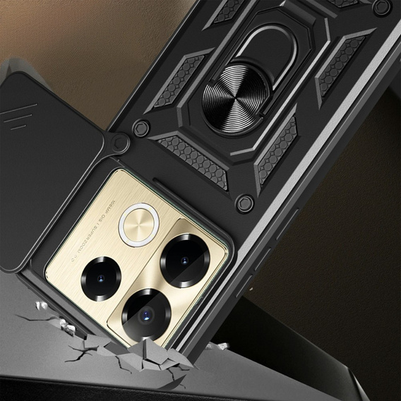 Θήκη για Infinix Note 40 Pro, CamShield Slide, μαύρη