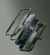 Θωρακισμένη θήκη για iPhone 16 Pro, Dexnor CamProtect MagSafe, πράσινη (Δύο πλαίσια)