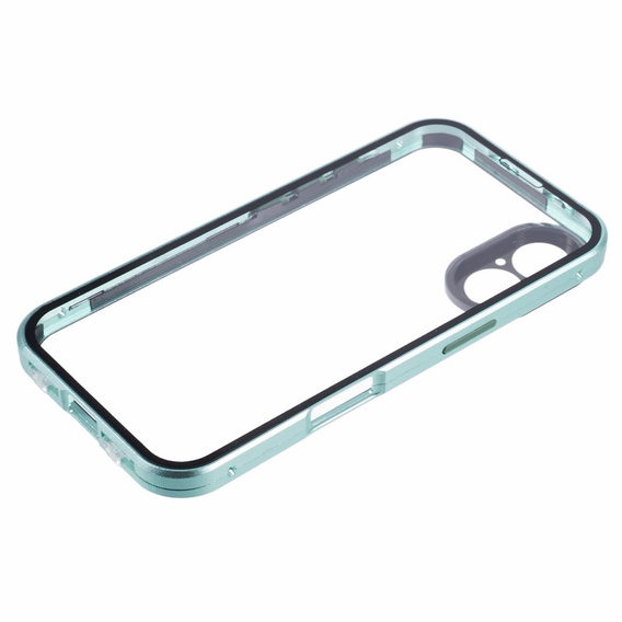 θήκη για το iPhone 16, Magnetic Dual Glass, πράσινη