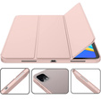 Θήκη για iPad Pro 12.9" 2022/2021/2020 (6/5/4 gen.), Smart Pencil, με υποδοχή γραφίδας, ροζ