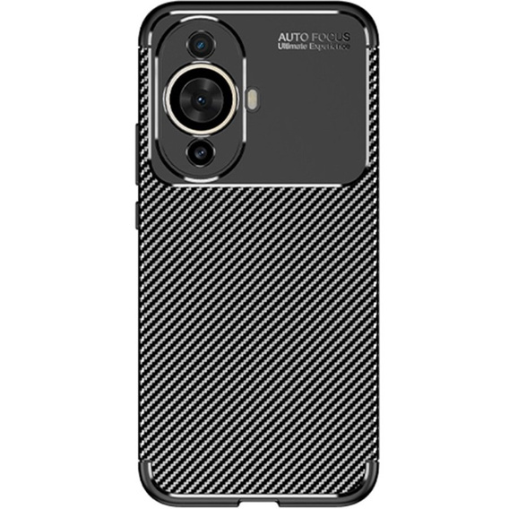 Θήκη για Huawei Nova 11, Carbon Gel, μαύρη