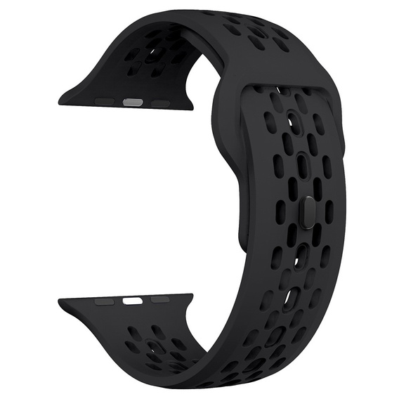 Λουράκι σιλικόνης για Apple Watch 1/2/3/4/5/6/7/8/SE/ULTRA 42/44/45/49MM, Μαύρο