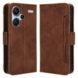 Θήκη με πτερύγιο για Xiaomi Redmi Note 13 Pro+, Card Slot, καφέ