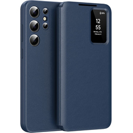 Αναδιπλούμενη θήκη για Samsung Galaxy S25+ Plus, Smart View Wallet, μπλε