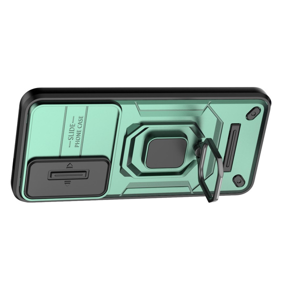 Θήκη για Samsung Galaxy S24, KickStand Camera Lens, πράσινη