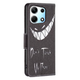 Θήκη με πτερύγιο για Infinix Zero 30 5G, Wallet, Don't Touch My Phone, μαύρη