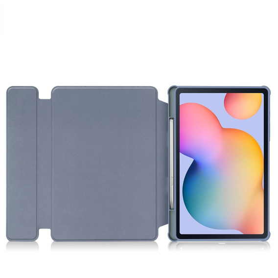Θήκη πληκτρολογίου για Samsung Galaxy Tab S6 Lite 2024 / 2022 / 2020, Rotary 360° Leather, μωβ