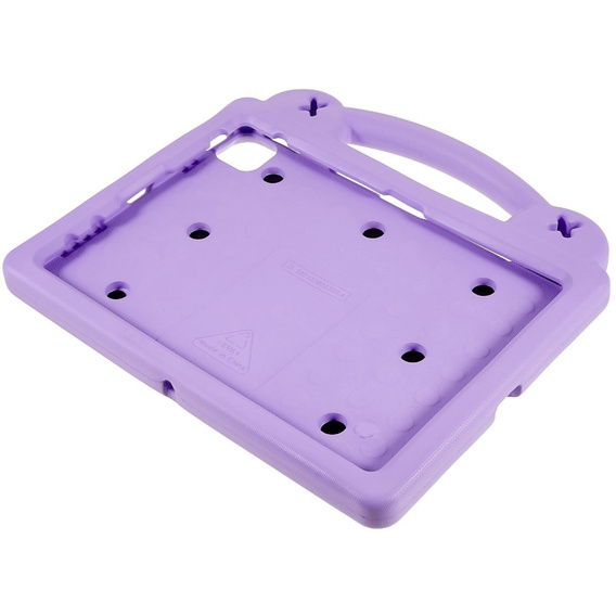 Παιδική θήκη για Apple iPad Air 11" 6 gen. 2024, Cute Patterns, με βάση, μωβ