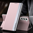 Θήκη με πτερύγιο για Samsung Galaxy S22 5G, Side Magnetic, ροζ