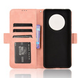 Θήκη με πτερύγιο για Oppo Reno 12FS / 12F, Card Slot, ροζ