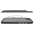 θήκη Spigen για iPhone 16E, Enzo Aramid MagSafe, carbon black + γυαλί 9H tempered glass