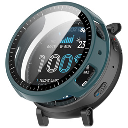 2 σε 1 Θήκη + Γυαλί για Amazfit Active Max, πράσινο