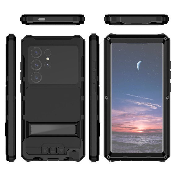 Θωρακισμένη θήκη για Samsung Galaxy S25 Ultra, R-JUST, μαύρη