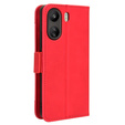 Θήκη με πτερύγιο για Xiaomi Redmi 13C / Poco C65, Card Slot, κόκκινη