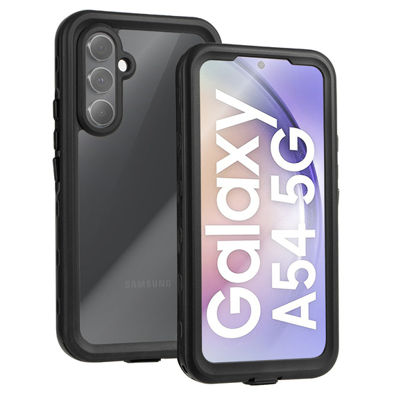 Αδιάβροχη θήκη IP68 για το Samsung Galaxy A54 5G, μαύρη