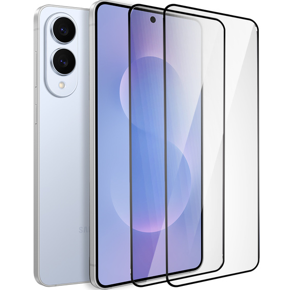 2x Μετριασμένο γυαλί ERBORD 3D για Samsung Galaxy S25 Edge πλήρης οθόνη