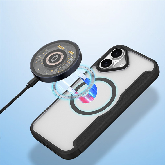 Θήκη Dux Ducis για iPhone 17, Skin X Pro, με πτερύγιο, για MagSafe, μαύρο