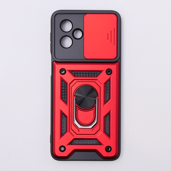 Θήκη για Motorola Moto G54 5G, CamShield Slide, κόκκινο
