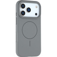 Θήκη σιλικόνης για iPhone 17 Pro Max, για MagSafe, αντικραδασμική, γκρι