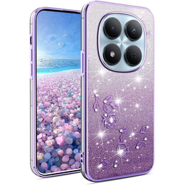 Θήκη με γκλίτερ Glitter Flower για Xiaomi Redmi Note 15 Pro 5G
