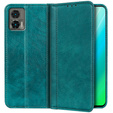 Θήκη για Motorola Edge 30 Neo, Wallet Litchi Leather, πράσινη