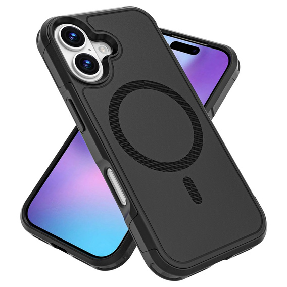 Θήκη MagForce για iPhone 17, για MagSafe, θωρακισμένη, μαύρο
