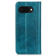 θήκη με πτερύγιο για Google Pixel 9A, Split Leather, πράσινη