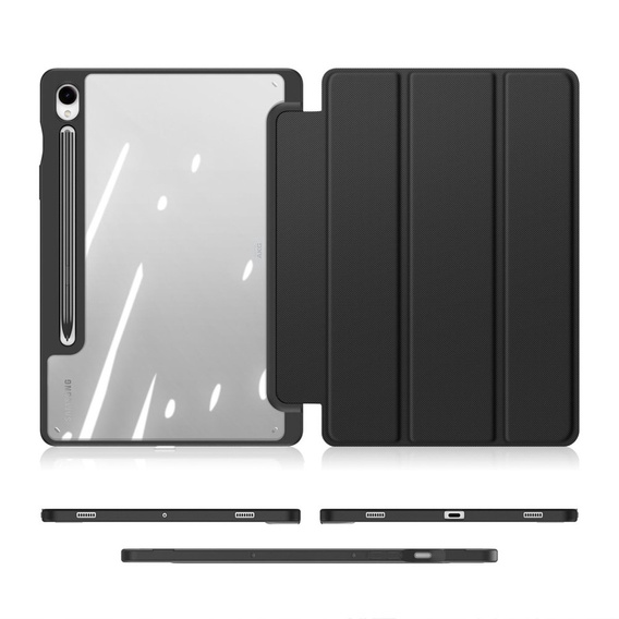 Θήκη για Samsung Galaxy Tab S10 Lite / S10 FE / S9 FE, Dux Ducis TOBY, μαύρη